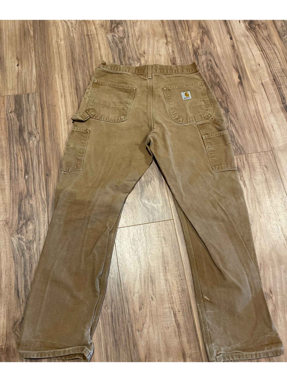 Carhartt Brown Work Pants with Tool Pockets